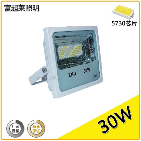贴片泛光灯 户外防水LED投射投光灯30w/50W/100W/150瓦/200w白壳