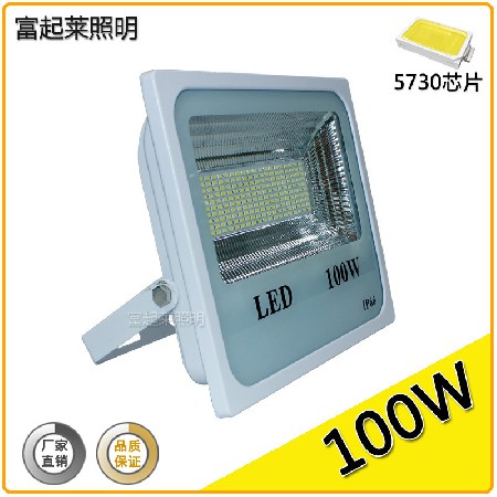 贴片泛光灯 户外防水LED投射投光灯30w/50W/100W/150瓦/200w白壳