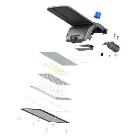 LED市电路灯户外防水道路桥梁照明100w压铸路灯头厂家货源照明灯